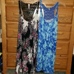 Bundle of 2 Size 2X Sleeveless Nightgowns