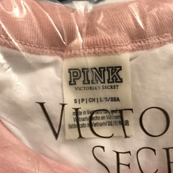 ⛔️sold⛔️PINK VS ringer crew 'Cactus' tee NIP SizeS - Picture 4 of 6