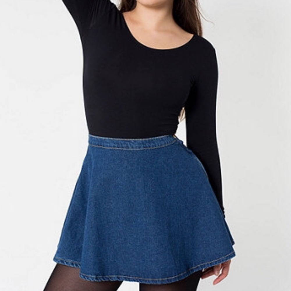 American Apparel Denim Circle Skirt