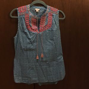 J.Crew Sleeveless Top, Size 8 - like new!