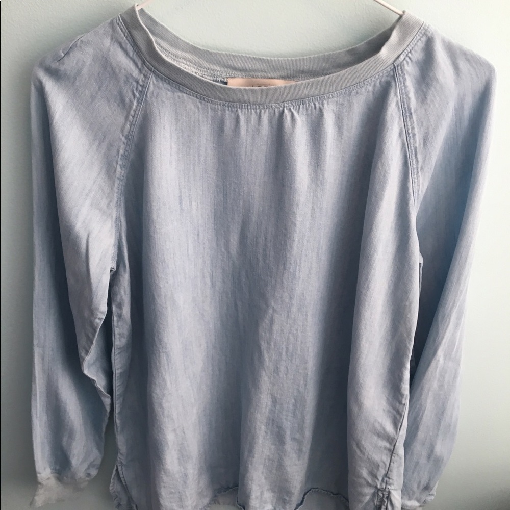 Loft chambray blouse