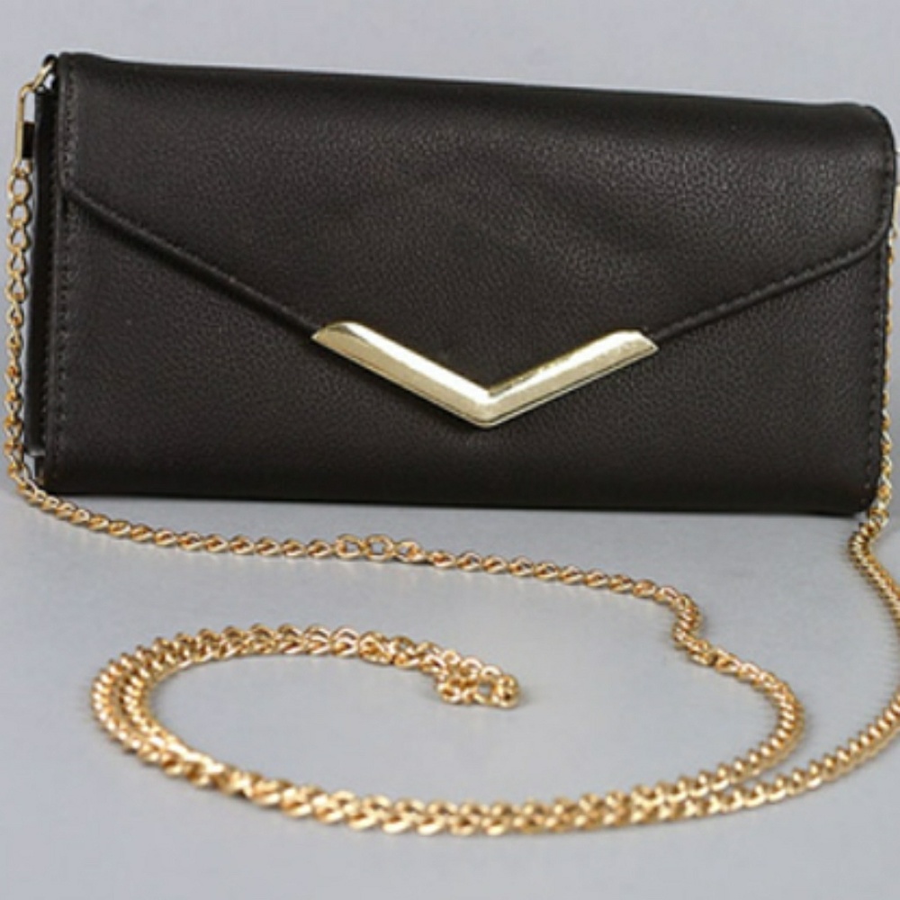 Black and Gold Wallet Purse