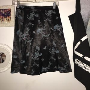 Reformation black silk skirt. New without tags