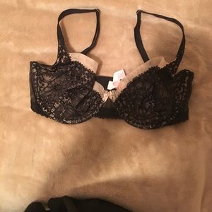 Victoria's Secret black lace bra