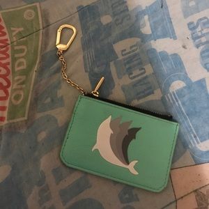 New pink dolphin coin pouch