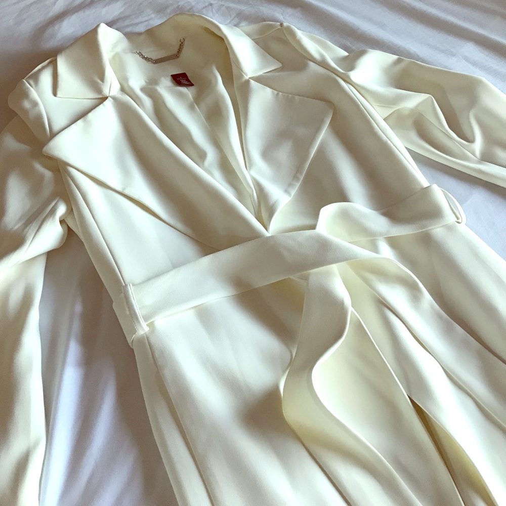 Light Creme Trench Coat
