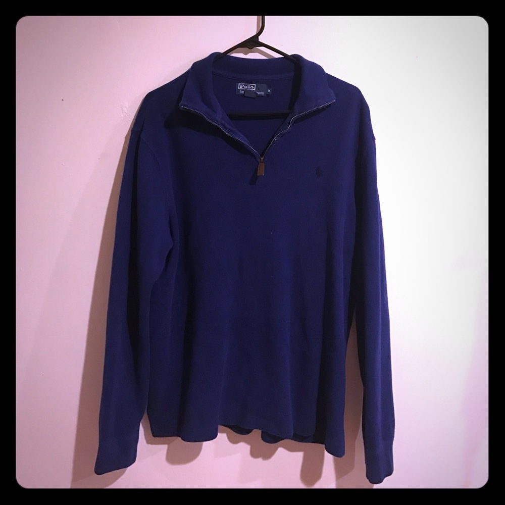 Blue Polo Quarter-Zip
