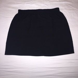 Black mini skirt
