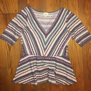 Anthropologie peplum top