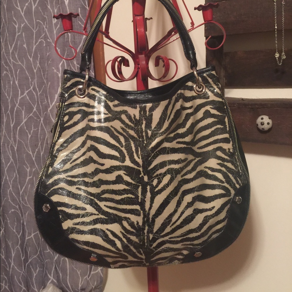 Gianni Binni Zebra printed leather purse - Picture 2 of 5