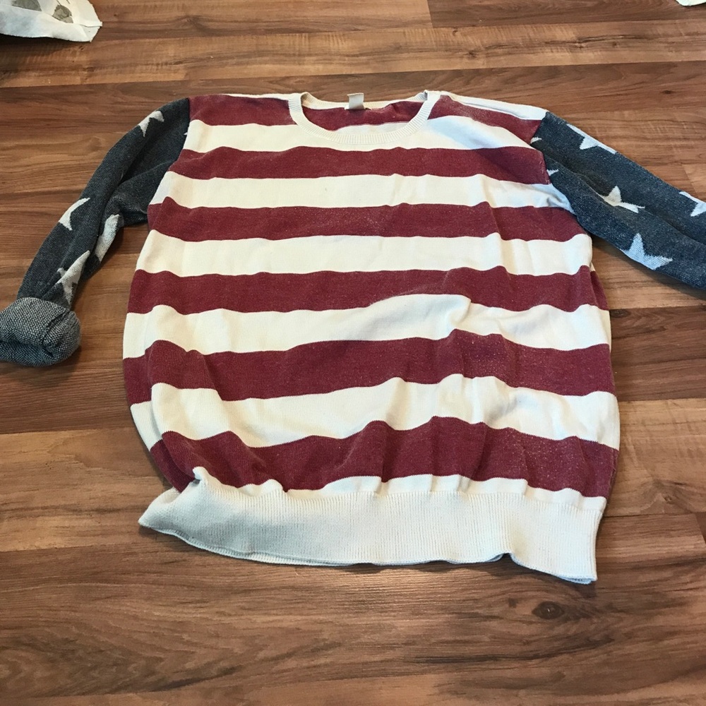 American flag sweater