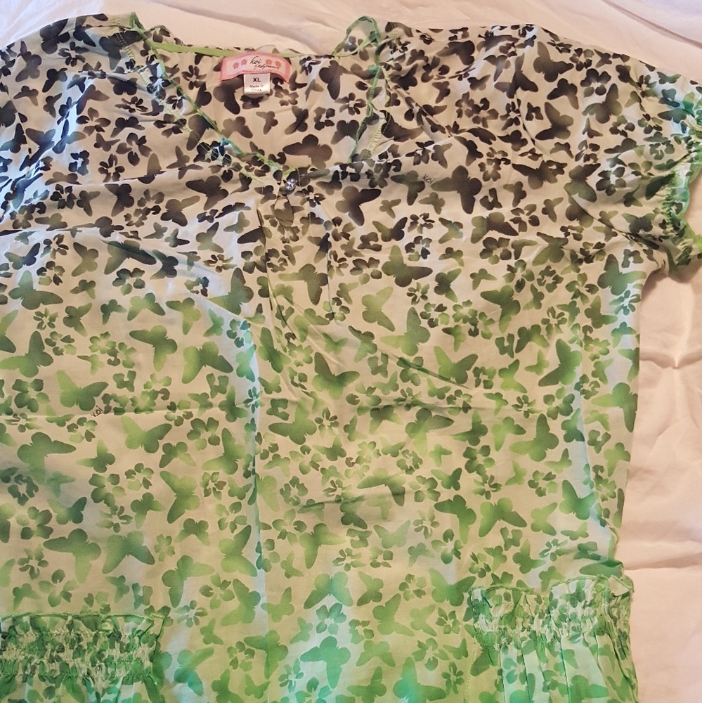 Koi Scrub Top