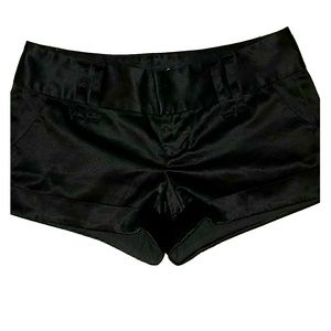Black Silk Shorts