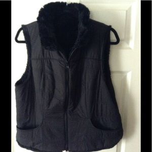 CAbi Vest reversible fur lined .
