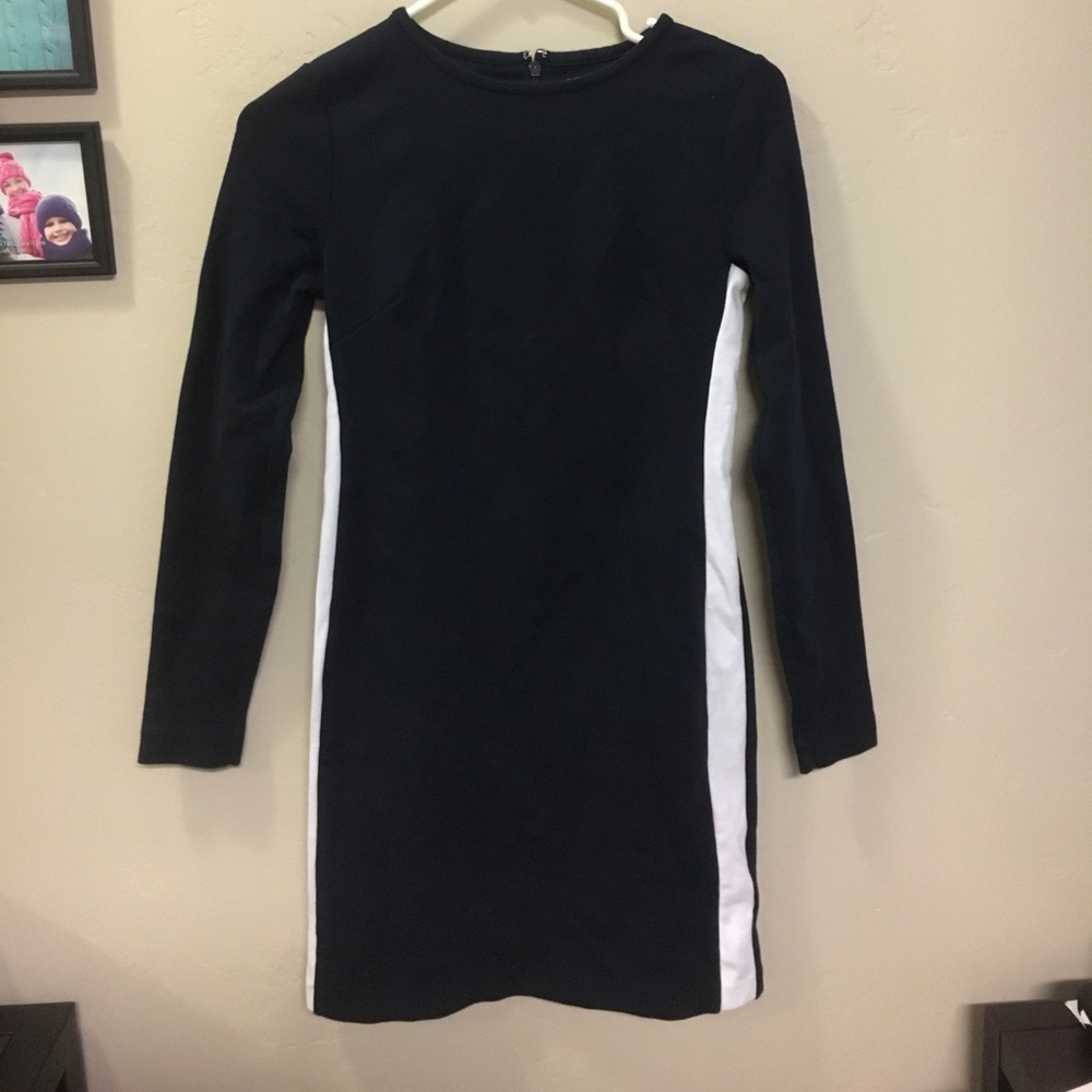 MICHAEL Michael Kors navy and white stripe dress