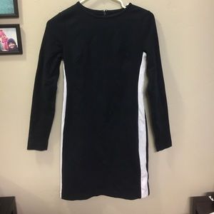 MICHAEL Michael Kors navy and white stripe dress