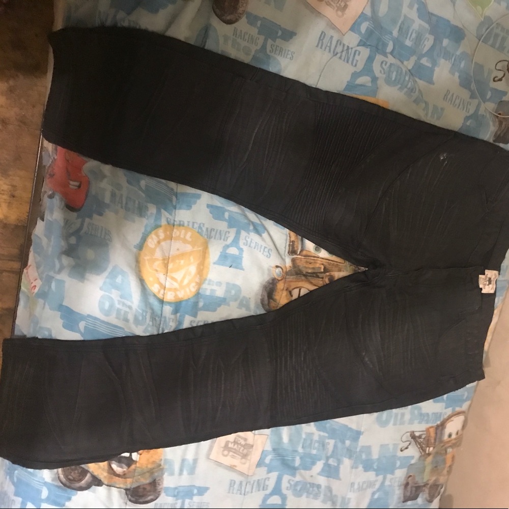 Smoke rise biker jeans