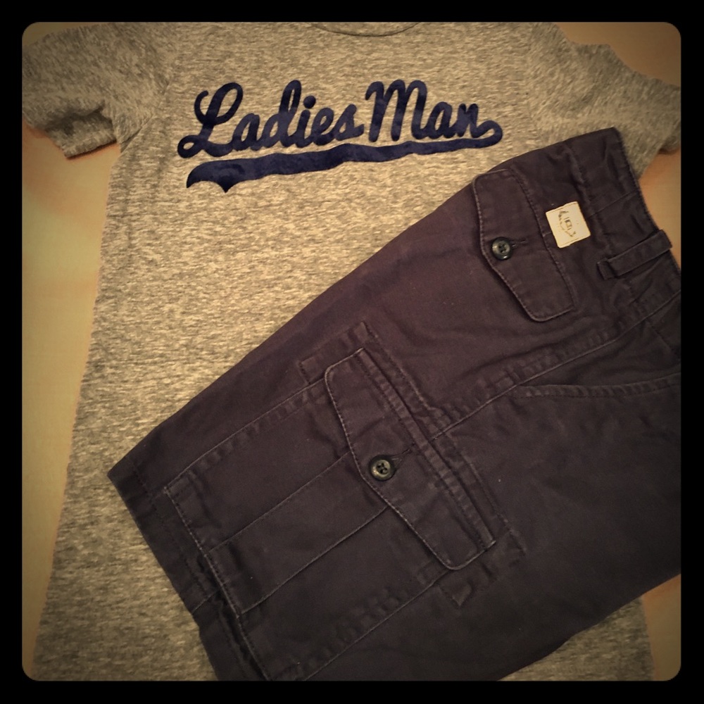 Size 6 Carters shirt & Chaps size 6 cargo shorts