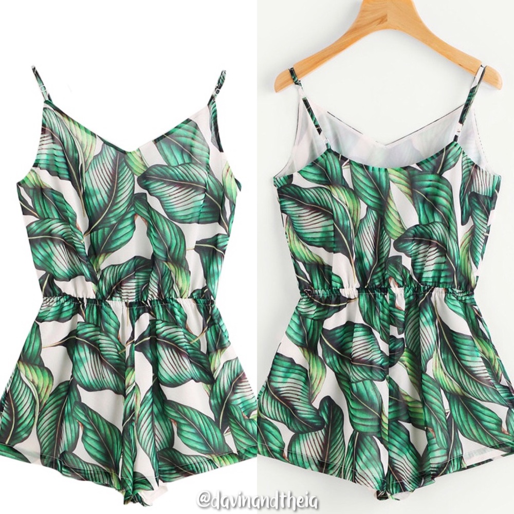 Last One‼️ HP 3X 💖 Tropical Print Romper - Picture 4 of 8