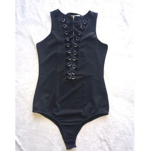 Cross Up Bodysuit