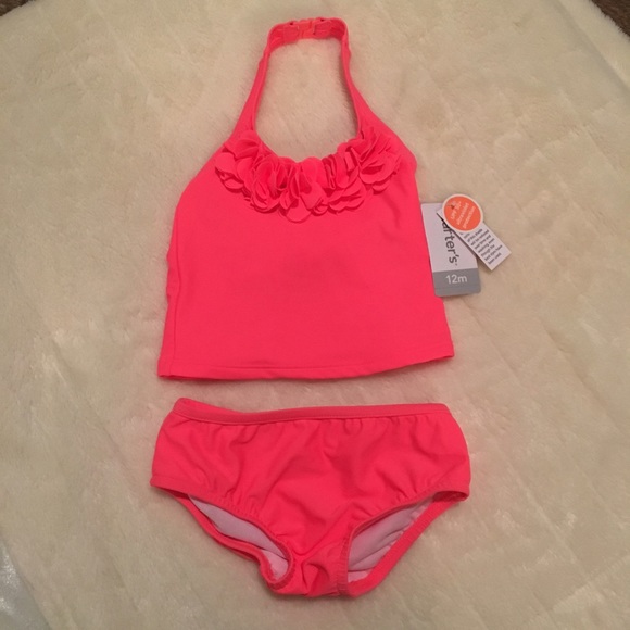 NWT Carter's 2-piece Tankini "Melon" 12m - Picture 3 of 8