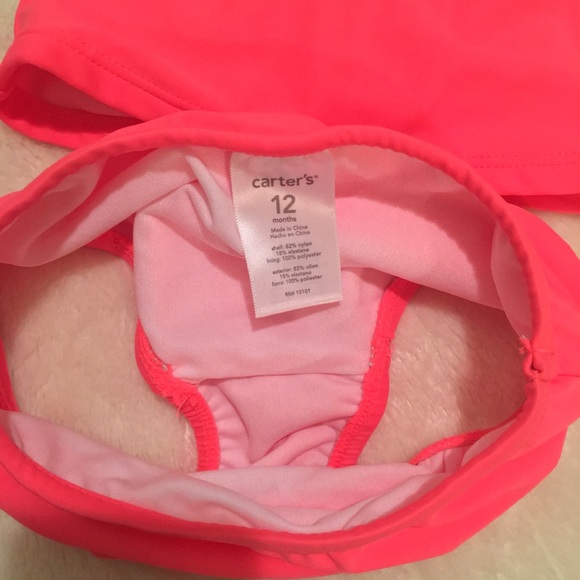 NWT Carter's 2-piece Tankini "Melon" 12m - Picture 6 of 8