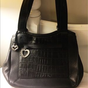 Brighton Black Leather Bag