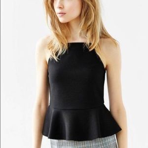 Black COPE peplum tank 🔥