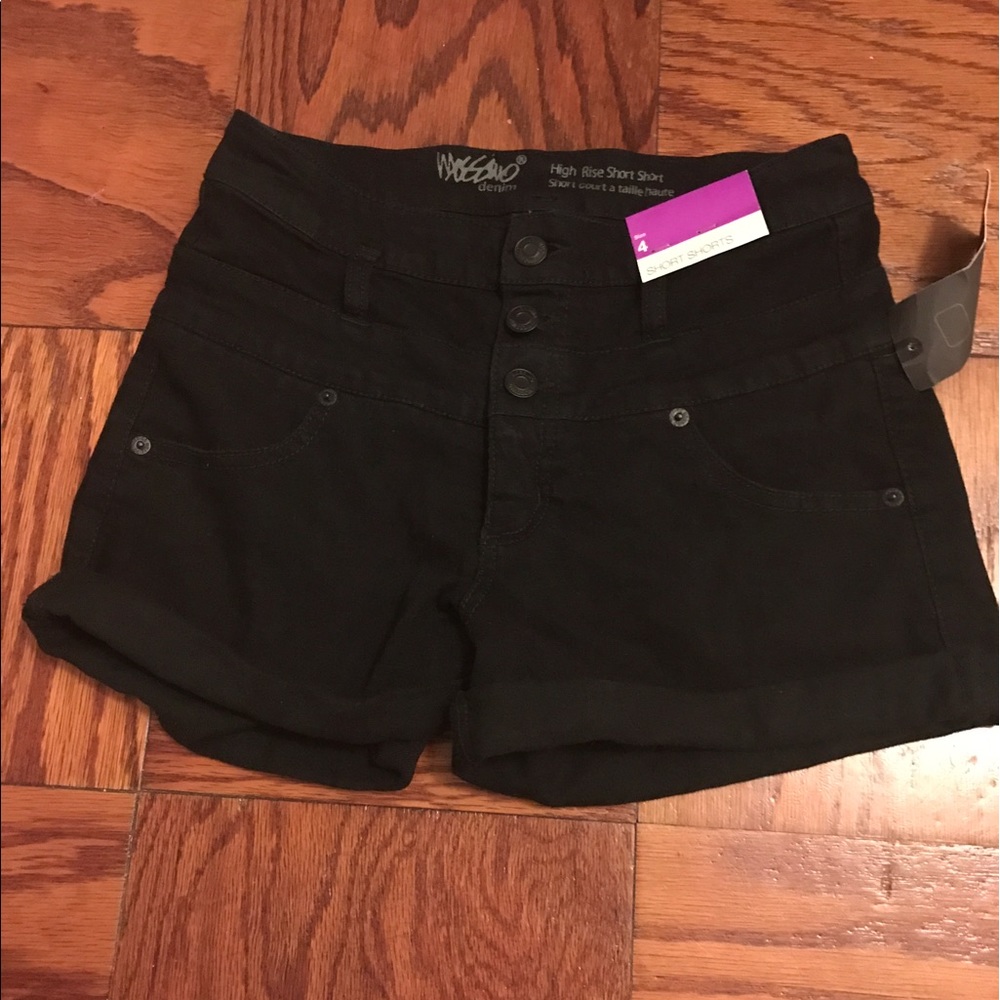 Black high waisted shorts