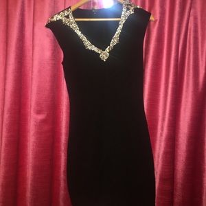 Diamond sequence form fitting dress