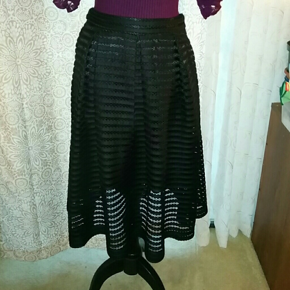 New York & Co. Black Midi Skirt