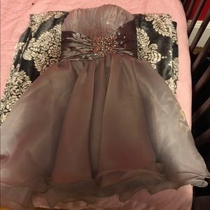 Gray brides maid dress