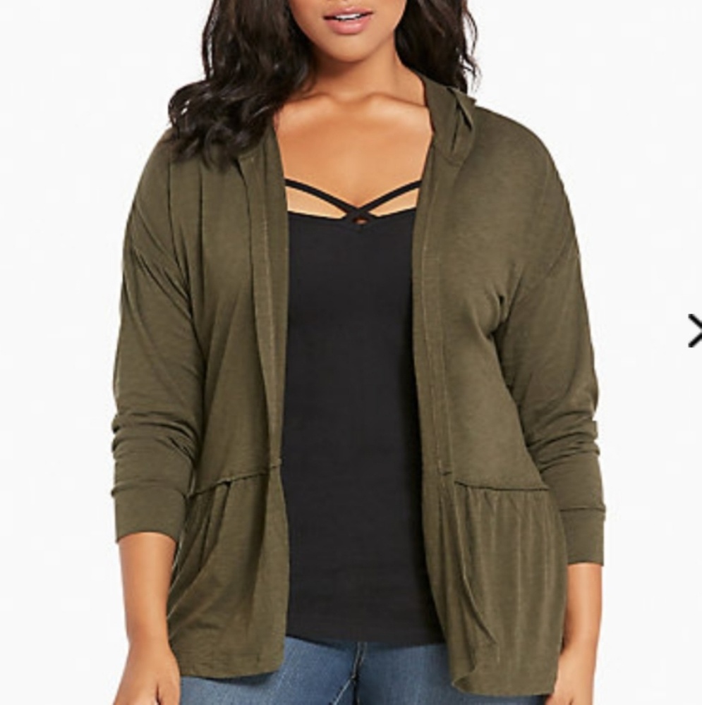 Olive Green Cardigan