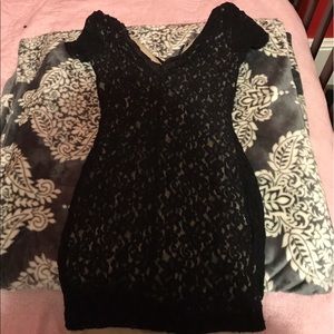 Black lace dress