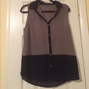 Forever 21 sheer, sleeveless top