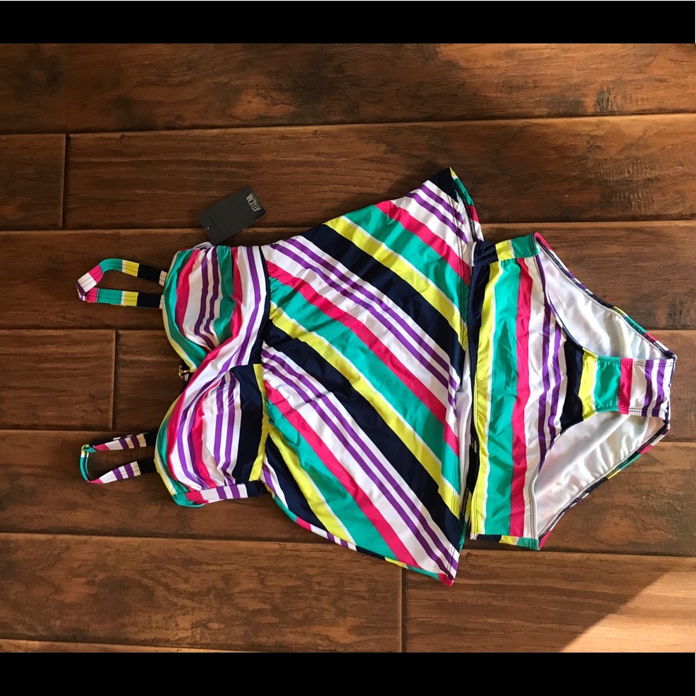 Athena Colorful Striped Tankini