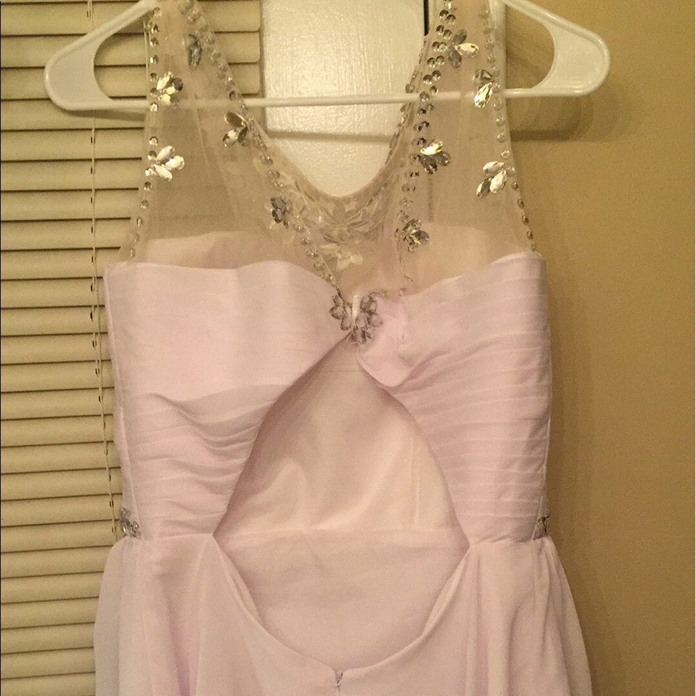 White formal short dress