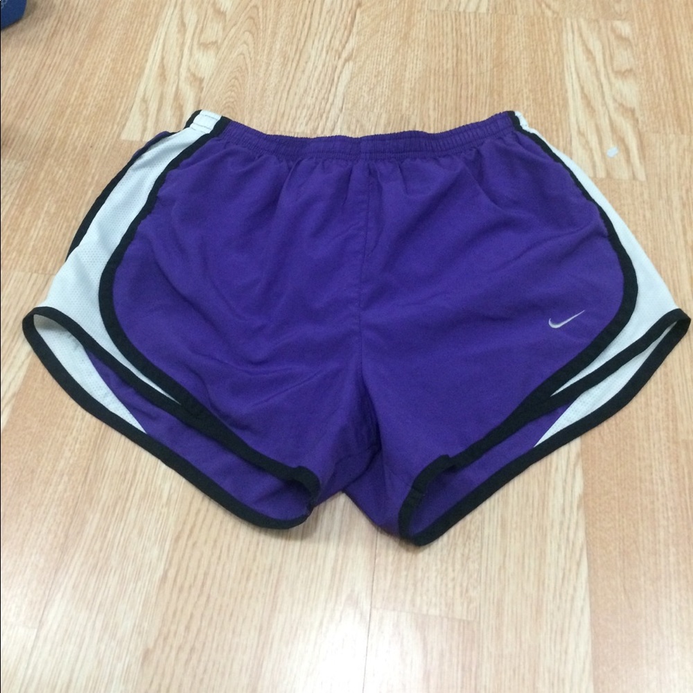 Purple nike tempo shorts