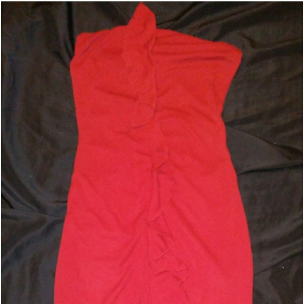 Wet Seal Ruffled Detail Red dress