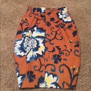 H&M Floral Pencil Skirt