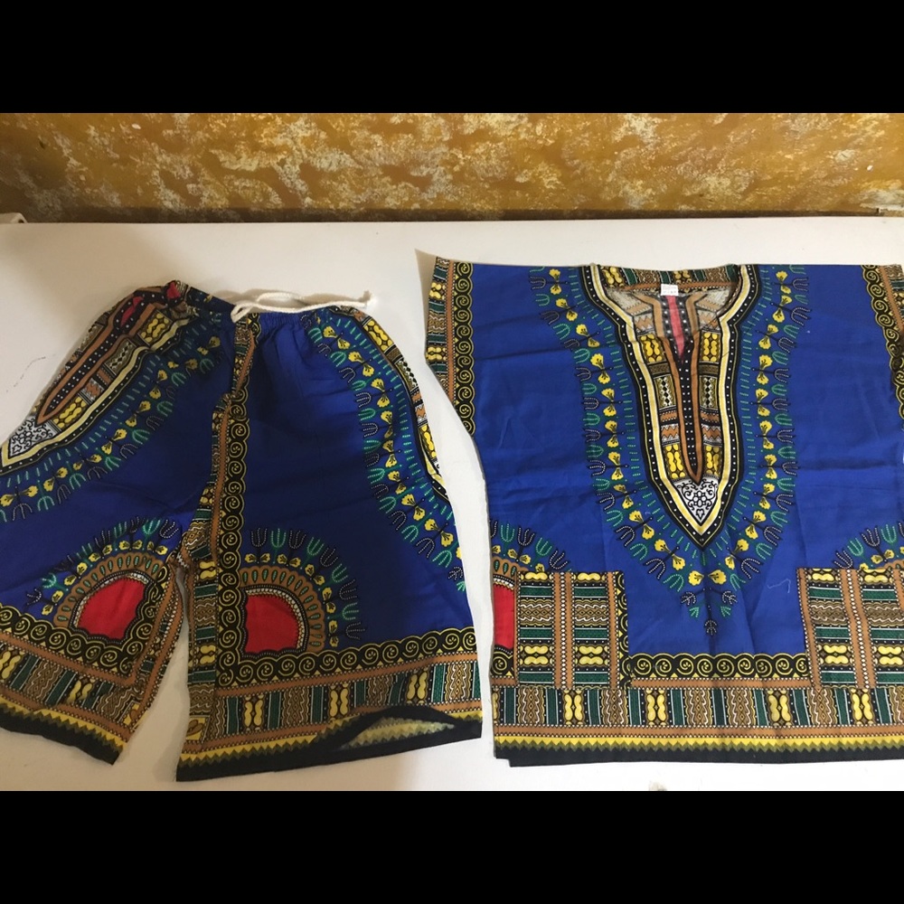 Top n bottom Africa print for boys and girls