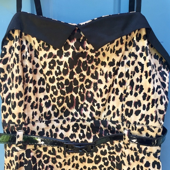 Leopard Cocktail Dress - Picture 2 of 4