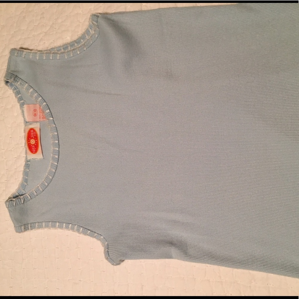 Raya Sun cute beach bum tank top. Hand stitching.