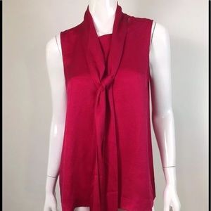 Kate Spade silk sleeveless scarf top