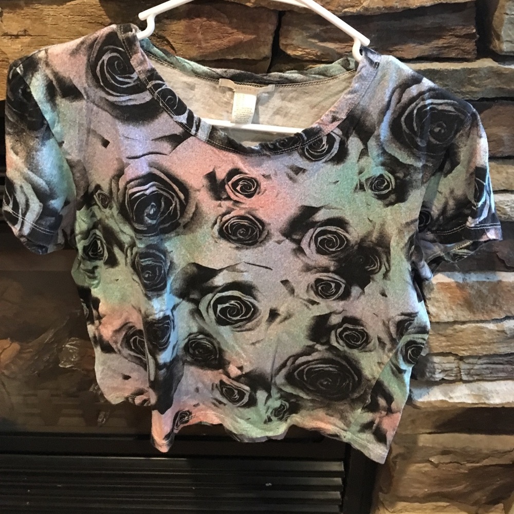 Hippie style summer cropped top