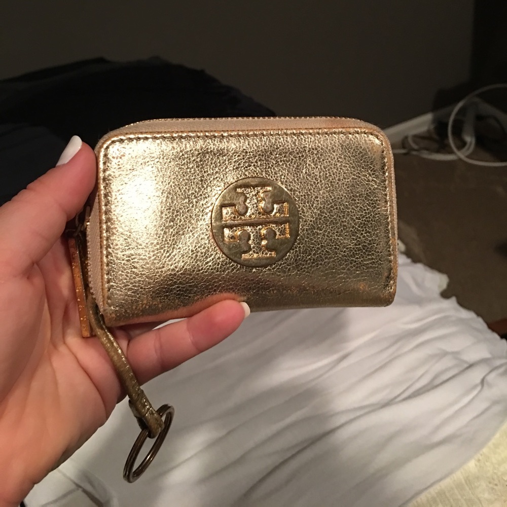 Tory Burch coin keychain