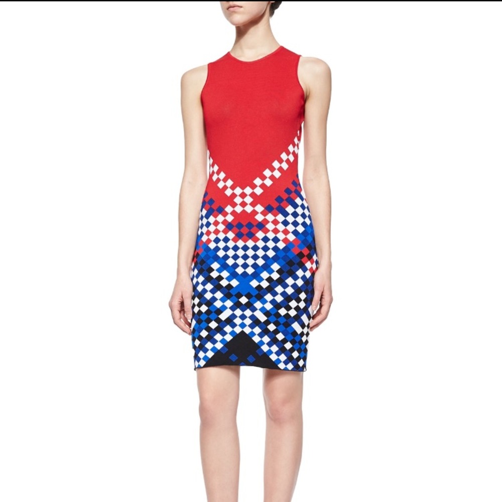 Alexander Wang Colorblock Checkerboard Sheath 💃