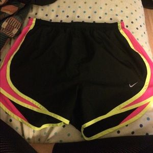 Neon Nike tempo shorts