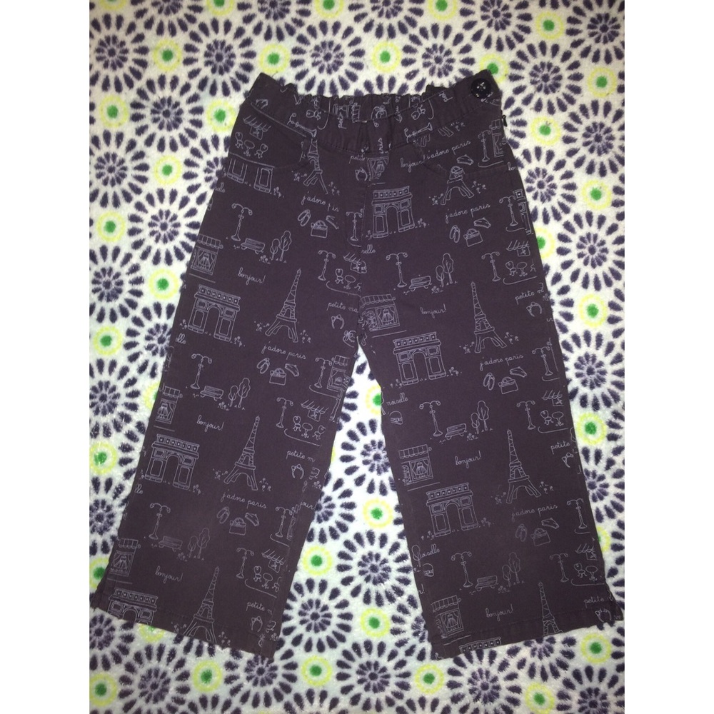 Like new Black Paris Gymboree girls size 6 capris.