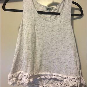 Light Grey Tank Crop Top!